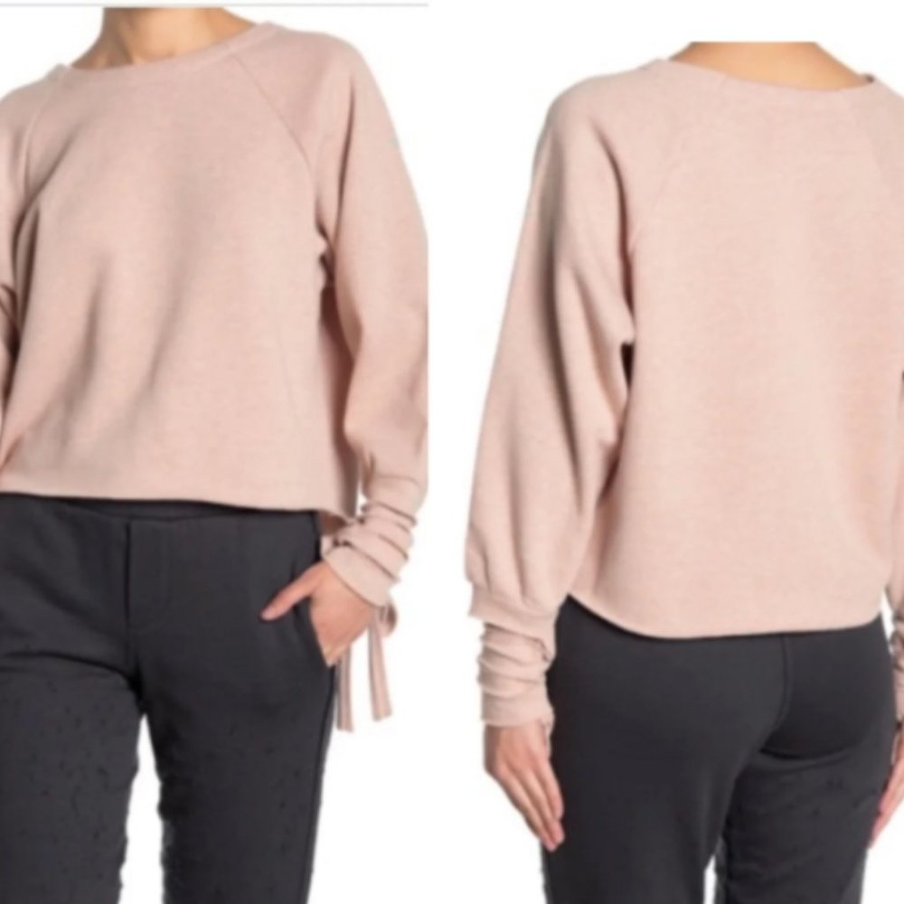 Alo Tribe Tie Sleeve Raglan Sweater NWT  SZ M - Picture 3 of 6